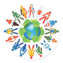EARTH DAY APRIL 22nd Round Stickers