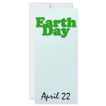 Earth Day Bookmark Full Color Rack Card