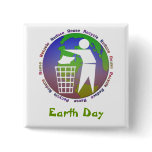 Earth Day Button