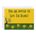 Earth Day Dancer invitations