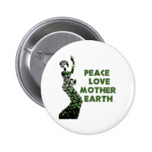 Earth Day Dancer Pinback Buttons