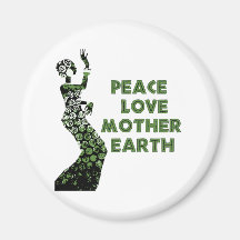 Earth Day Dancer Refrigerator Magnet