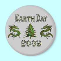 Earth Day Dragons 2009 magnets
