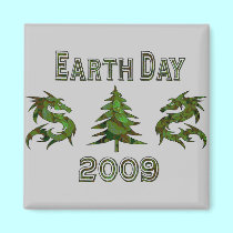 Earth Day Dragons 2009 magnets