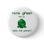 Earth Day Environmental Frog buttons