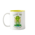 Earth Day Environmental Frog mugs