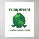 Earth Day Environmental Frog posters