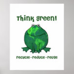 Earth Day Environmental Frog posters