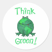 Earth Day Environmental Round Stickers