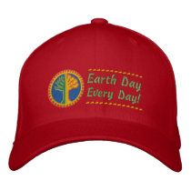 Earth Day Every Day Embroidered Hat