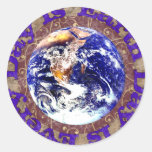 Earth Day Every Day Round Stickers