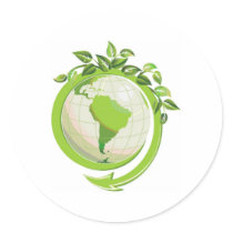 EARTH DAY GO GREEN STICKER