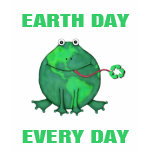 Earth Day Green Frog T-Shirt