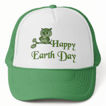 Earth Day Owl Trucker Hat