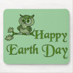 Earth Day Owl Mouse Mat
