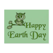 Earth Day Owl Postcards