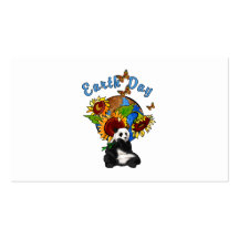 Earth Day Panda Planet Business Cards