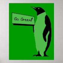 Earth Day Penguin Posters
