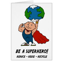 Earth Day Superhero Card