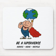 Earth Day Superhero Mouse Mat