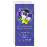 Earth Day Viola Bookmark - Rack Card rack cards