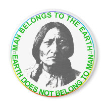 Earth does not belong to man magnets