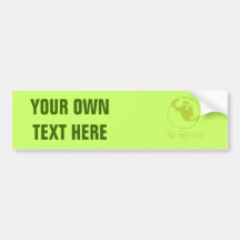 EARTH - GO GREEN BUMPER STICKERS