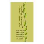 Earth Green Nature Guide  Green Leaf Business Card Templates