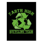 Earth High Recycling dark Postcards