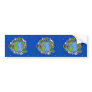 earth II scrapbook sticker dark blue Bumper Sticker