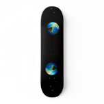 Earth in space skate board