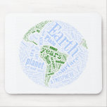 Earth in Tagxedo mousepads