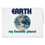 Earth is my favourite planet cards