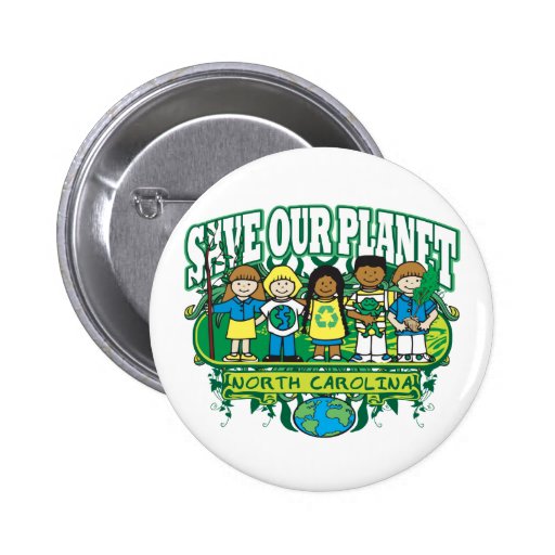 Earth Kids North Carolina Button