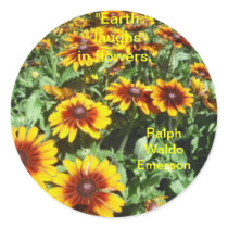 Earth Laughs in Flowers Sticker