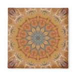 Earth Lotus Mandala Magnets