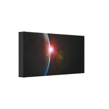 EARTH MORNING 688 SPACE PLANETS SUNRISE BEAUTY STRETCHED CANVAS PRINTS