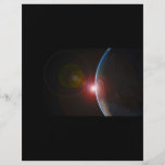EARTH MORNING 688 SPACE PLANETS SUNRISE BEAUTY FULL COLOR FLYER