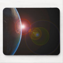 EARTH MORNING 688 SPACE PLANETS SUNRISE BEAUTY MOUSEPAD