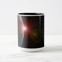 EARTH MORNING 688 SPACE PLANETS SUNRISE BEAUTY MUG