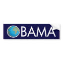Earth Obama Bumper Sticker bumper stickers
