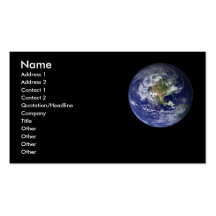 Earth Profile card - Business Card.