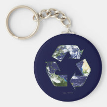 Earth - Recycling Keychain