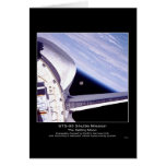 Earth’s thin blue limb and Discovery’s starboard Greeting Cards