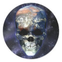 Earth Skull stickers