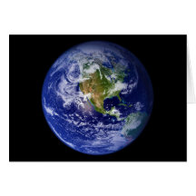 Earth The Beautiful Blue Marble Greeting Cards