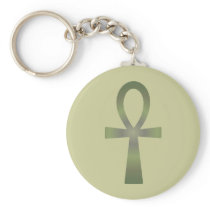 Earth Tone Ankh Key Chain