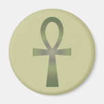Earth Tone Ankh Refrigerator Magnet