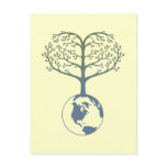 Earth Tree Heart Post Card