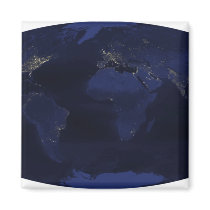 EarthÃ¯Â¿Â½s human-generated nighttime lights Refrigerator Magnet